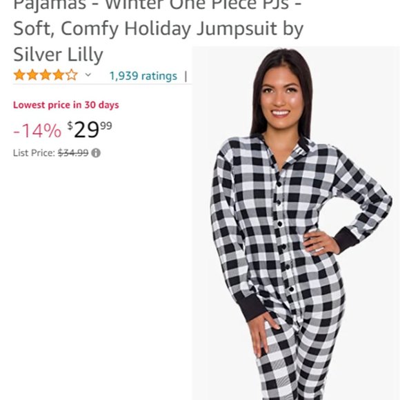 SILVER LILLY Buffalo Plaid Flapjack Pajamas  NEW! - Picture 10 of 10